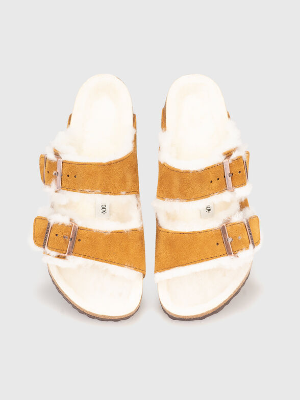 ARIZONA suede and leather sandals - 6