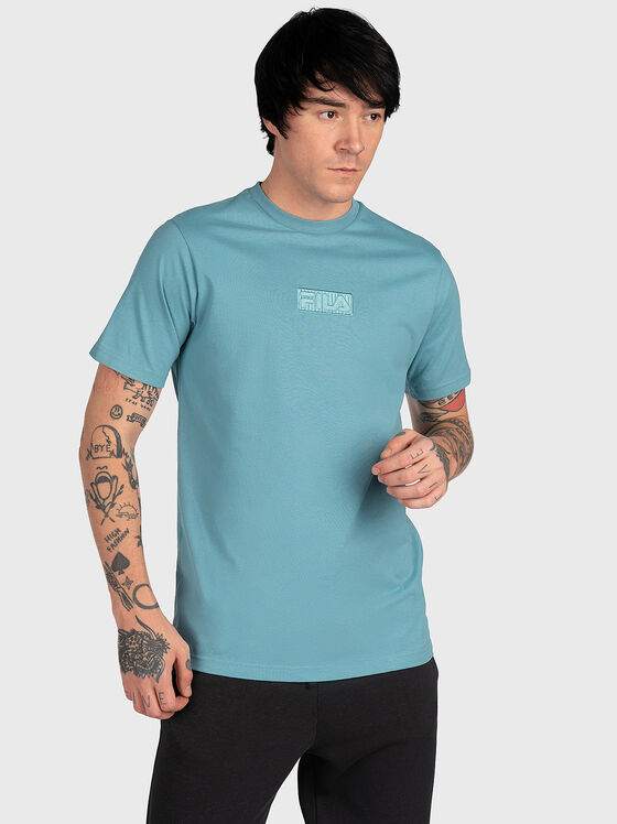 Синя тениска BELSH с лого акцент - 1