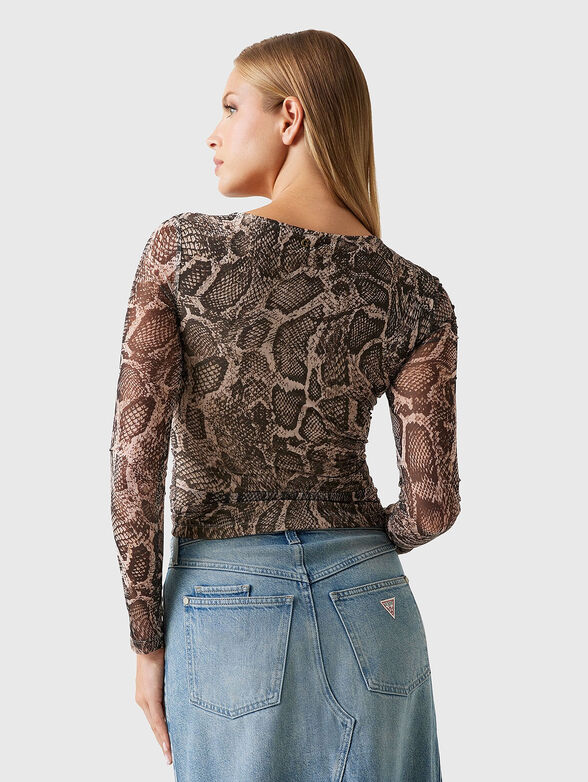 BERNARDETTE blouse with animal print - 3