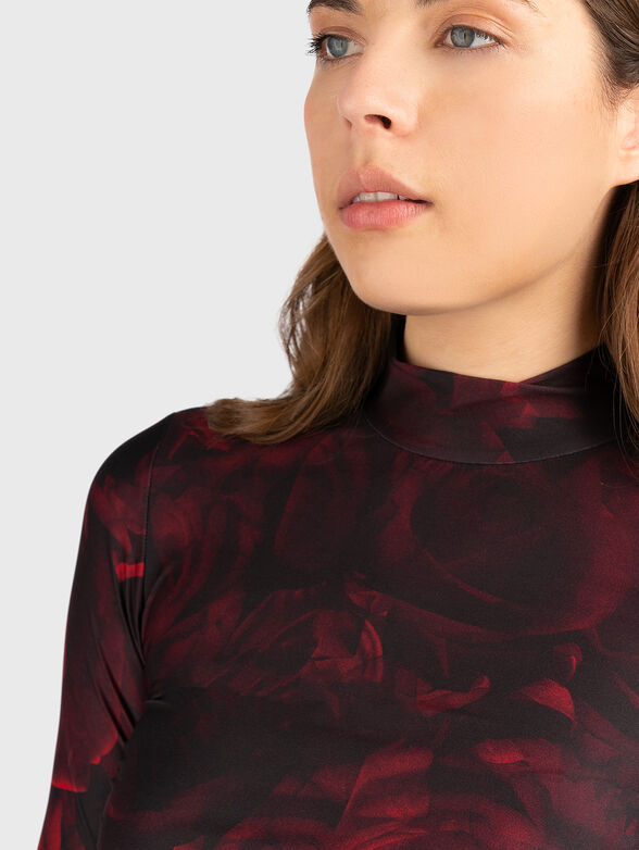 DACHORA blouse with contrast monogram print - 6