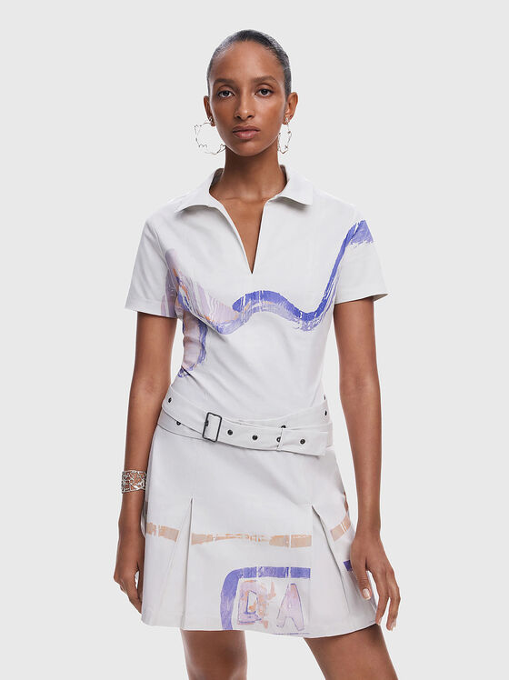 Мини рокля с колан - 1