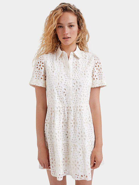 Dress with Swiss embroidery  - 1