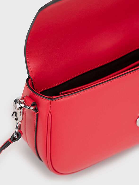 K/SADDLE BAGUETTE black bag with logo accent - 6