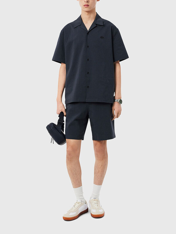 Black cotton shorts - 4