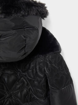 Winter padded jacket with hood - 5