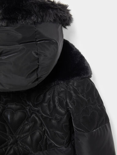 Winter padded jacket with hood - 5