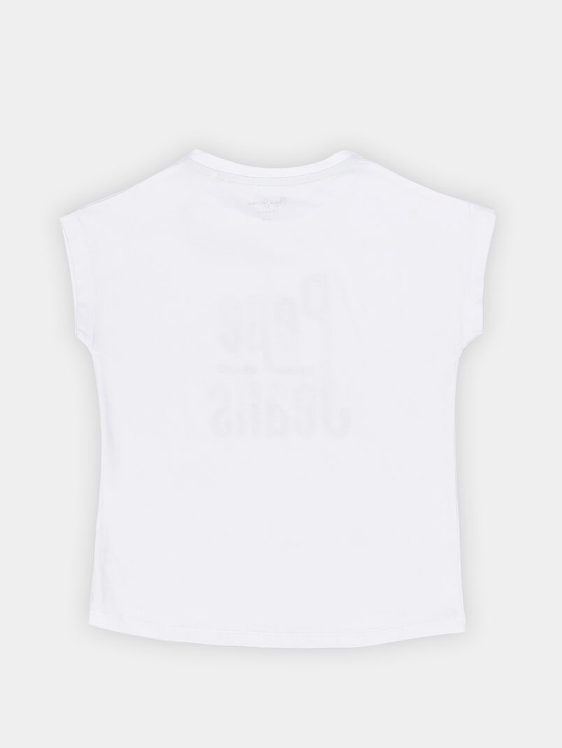 KAELA black T-shirt with logo - 3