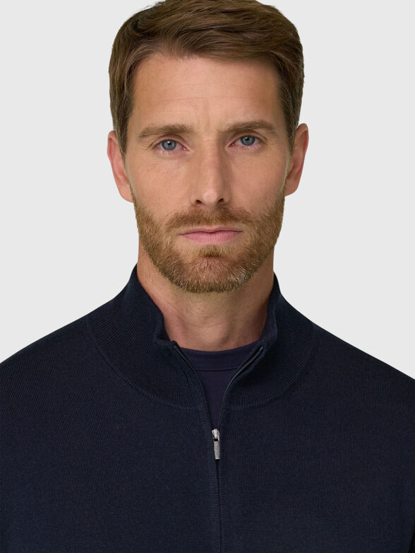 Wool sweater with zip - 4