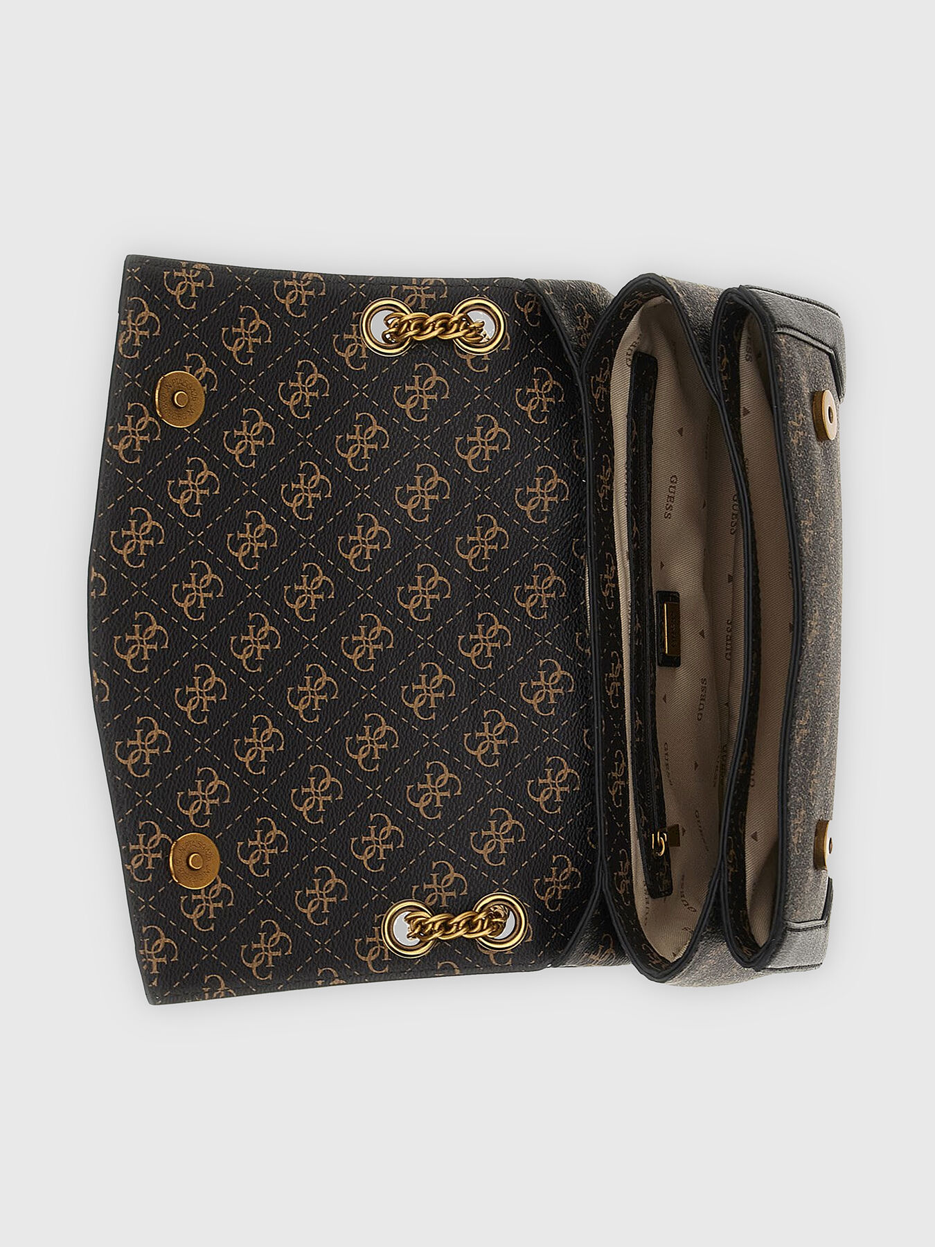 AJIONA crossbody bag with monogram print brand GUESS Globalbrandsstore en