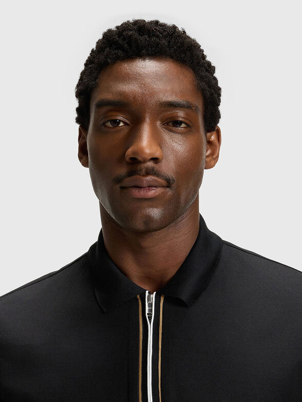 Cotton polo shirt with logo - 4