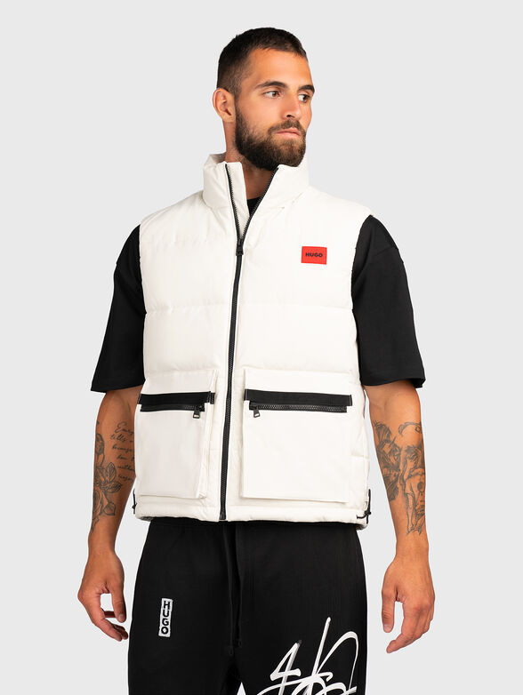 Padded vest with logo detail - 1