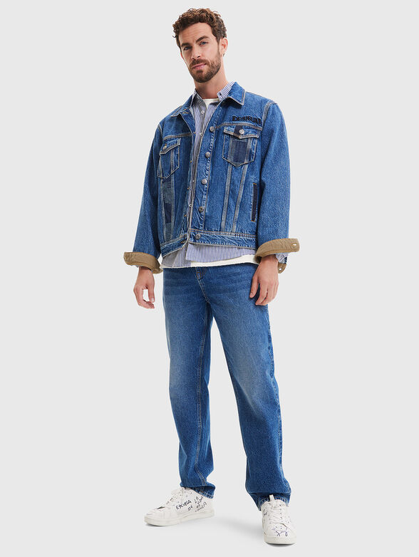 Denim jacket with patches - 1