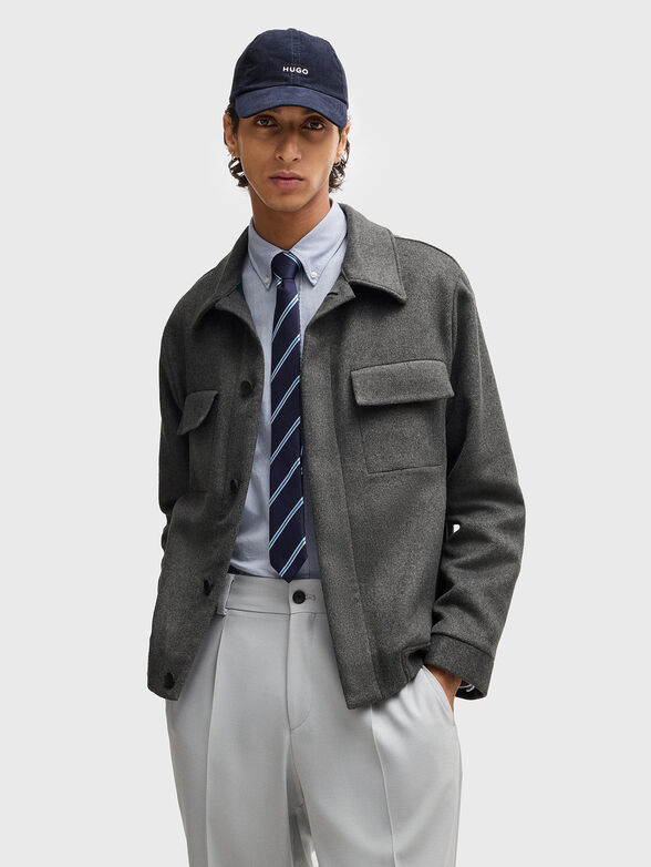 Wool blend jacket - 1