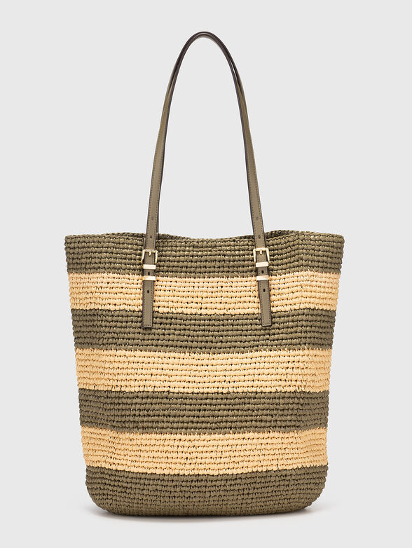 Large bag with woven texture - 2