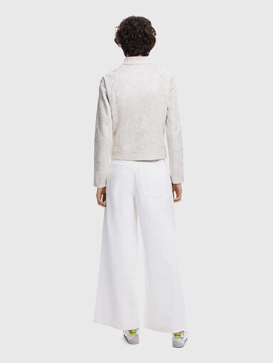 Slim eco leather jacket - 3