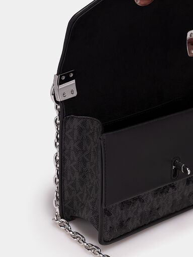 GREENWICH Black bag with  logo print - 5