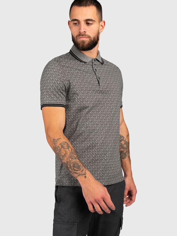 Monogram logo-print polo shirt  - 1