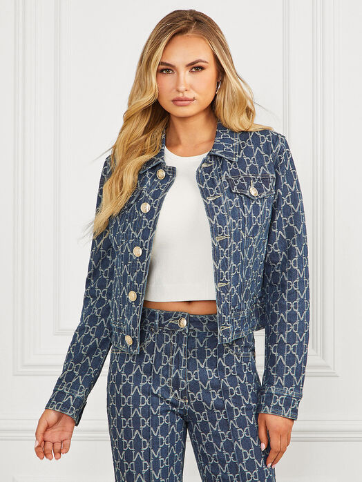 BEA denim jacket with monogram logo