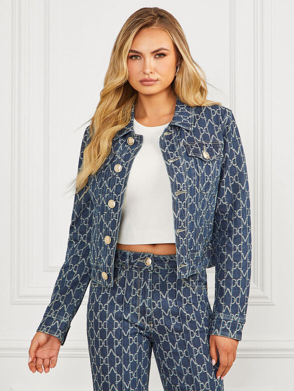 BEA denim jacket with monogram logo - 1