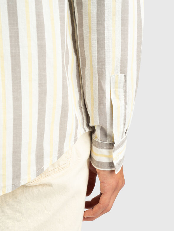 Stipe cotton shirt - 5