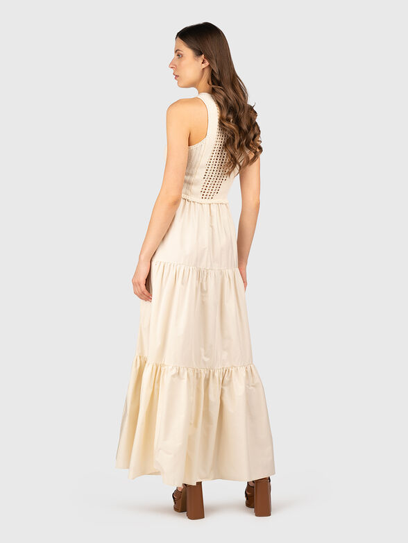 Maxi dress with knitted details - 1