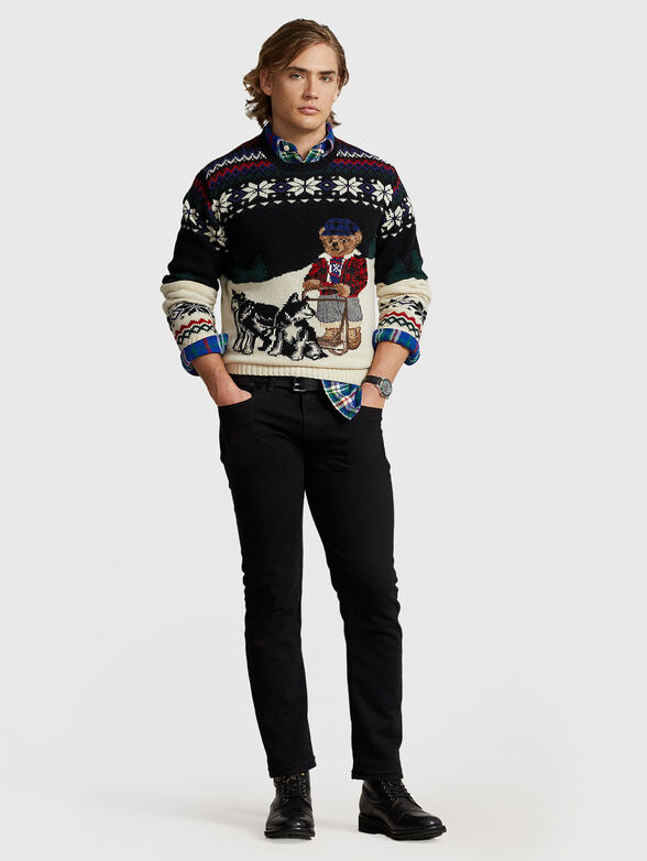 Sweater in wool blend with Polo Bear motif - 2