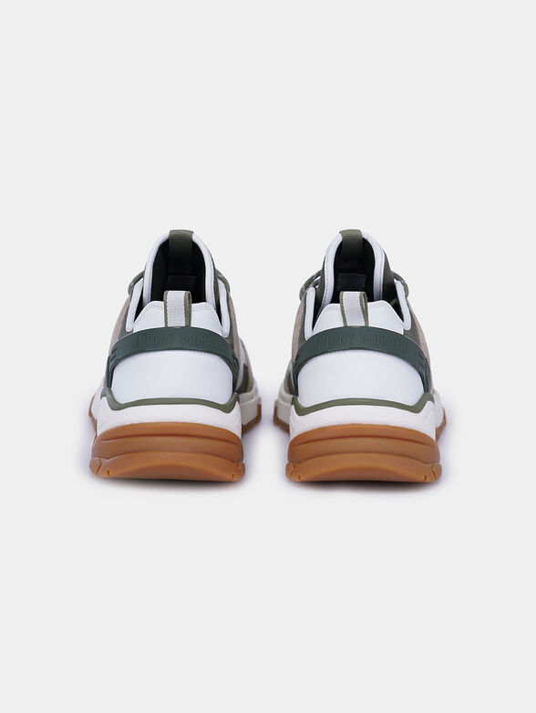 Sneakers in green color with contrasting details - 4