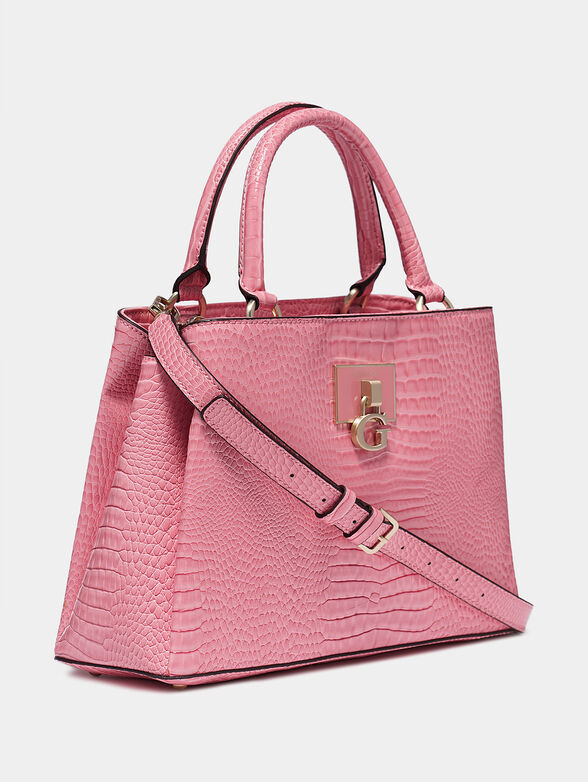 CARABEL Crocodile print satchel - 2