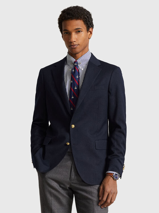 Тъмносиньо едноредно сако - 1