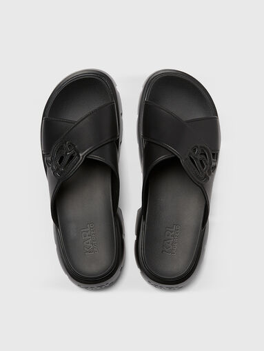 SUN TREKKA NFT leather slippers - 5