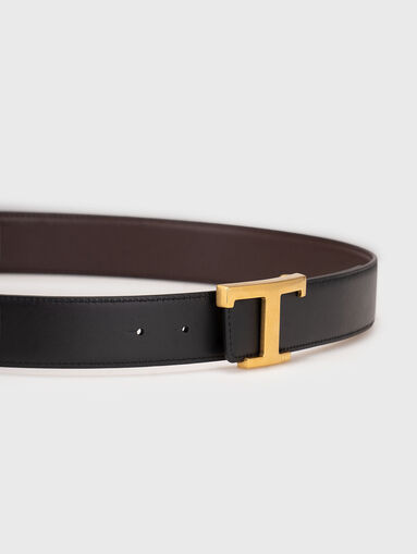T TIMELESS reversible leather belt - 4