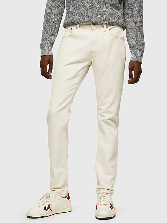 Бели дънки STANLEY - 1