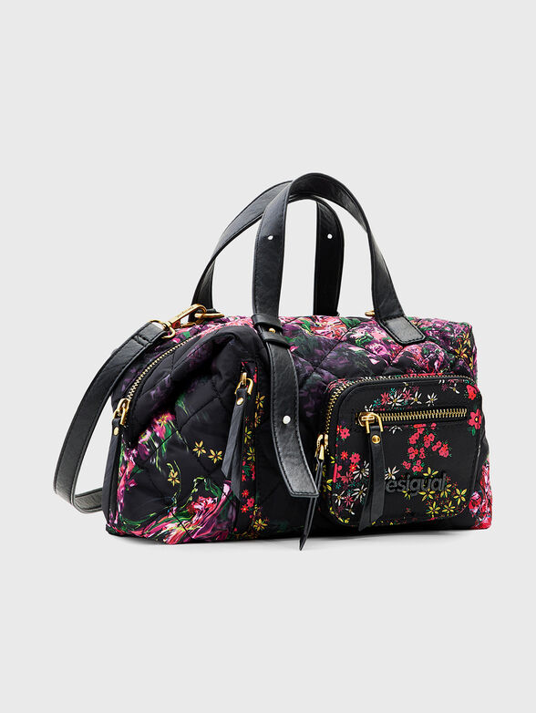 Big handbag with floral motif - 3