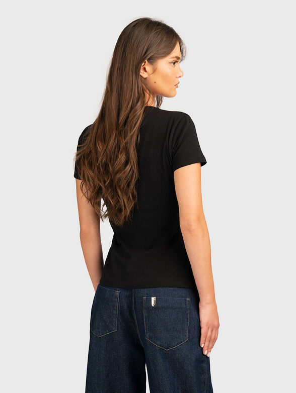 Cotton T-shirt with logo accent - 3