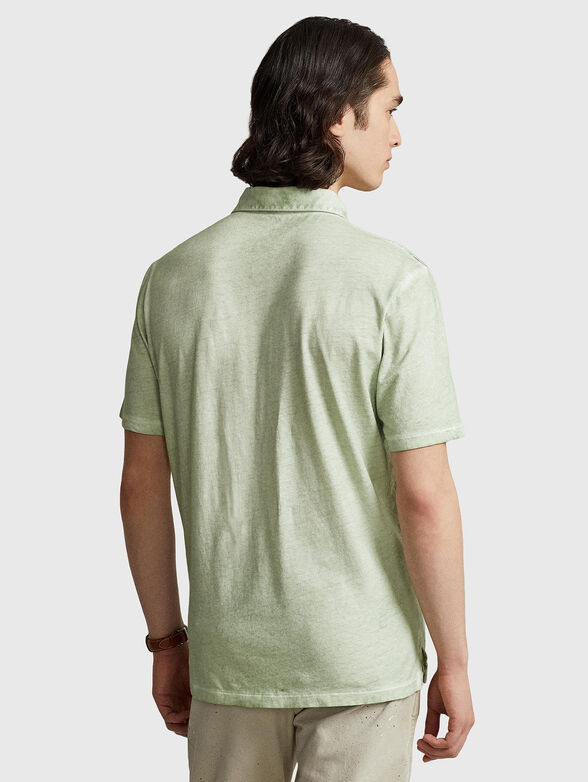 Green Polo-shirt with pocket - 3
