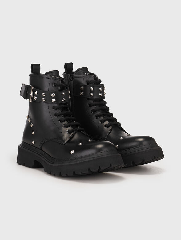 Leather boots with  studs  - 1