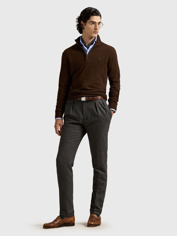 Wool sweater with zip - 2