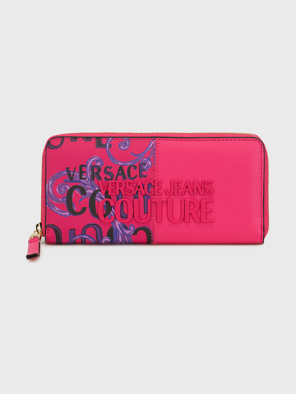 Black purse with contrasting accents and logo - 1