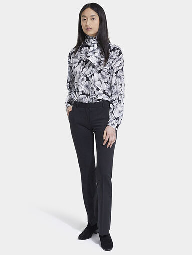 Shirt with floral print - 4