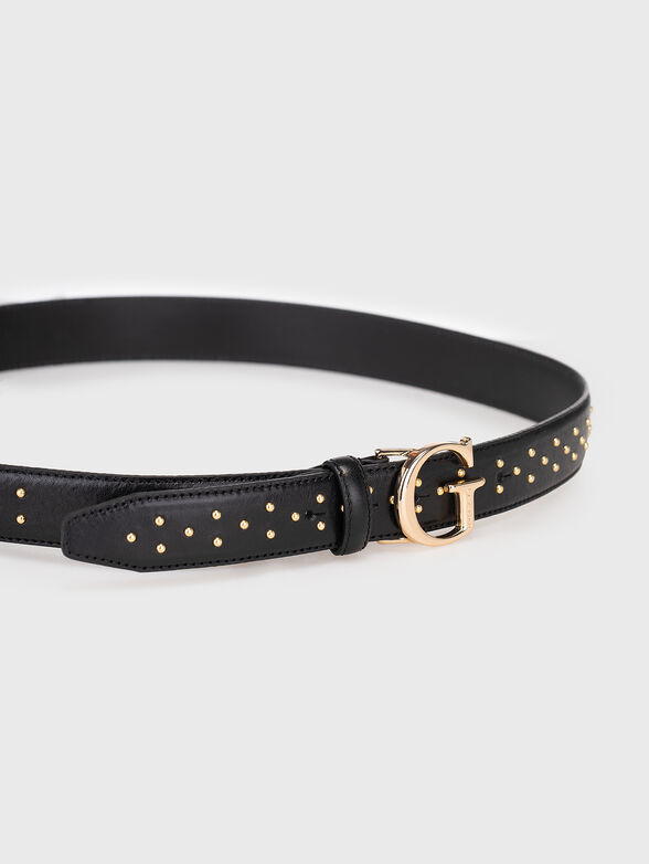 Belt with golden eyelets - 2