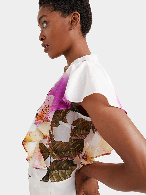 LUCRECIA blouse with floral print - 5