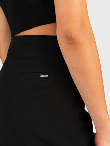 CARLA mini skirt with logo detail - 3