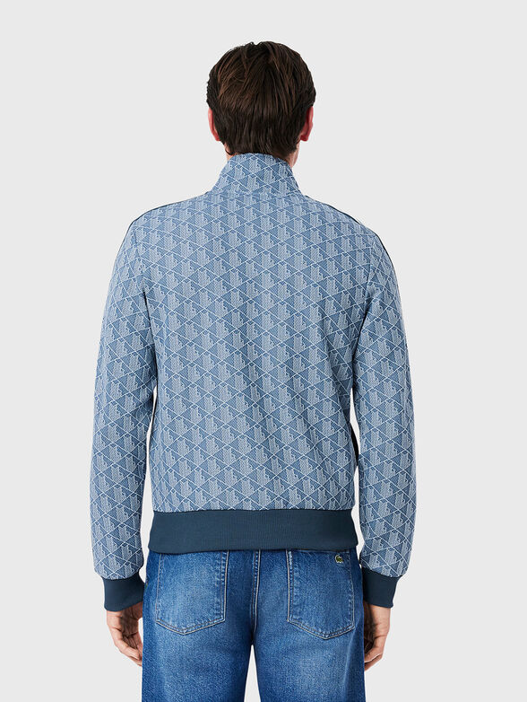 Sweatshirt with monogram print in brown - 3