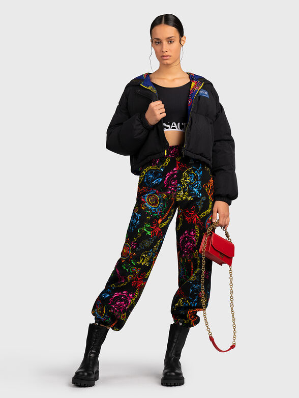 Sports pants with baroque and logo details - 4