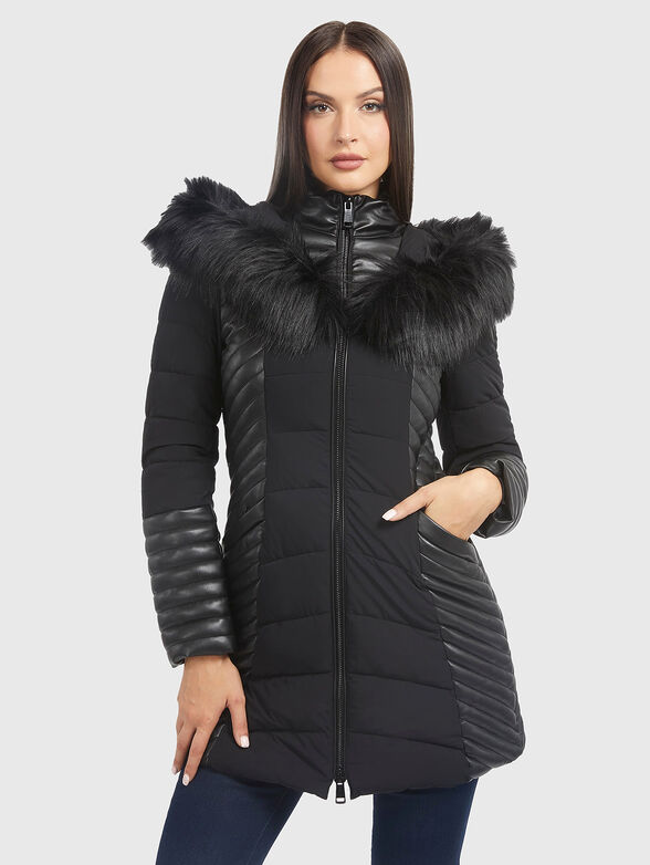 Black puffer jacket - 1