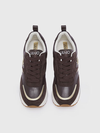 Beige sport shoes - 5