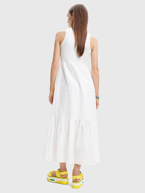 LOURDES white viscose blend dress - 2