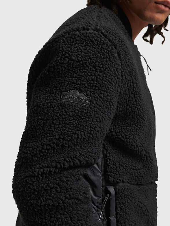 Black fleece jacket - 4