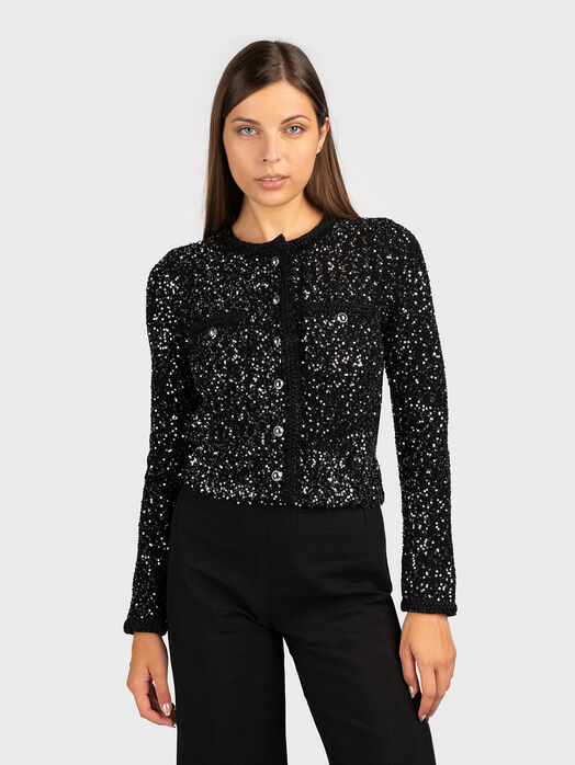 Sequin embellished cardigan
