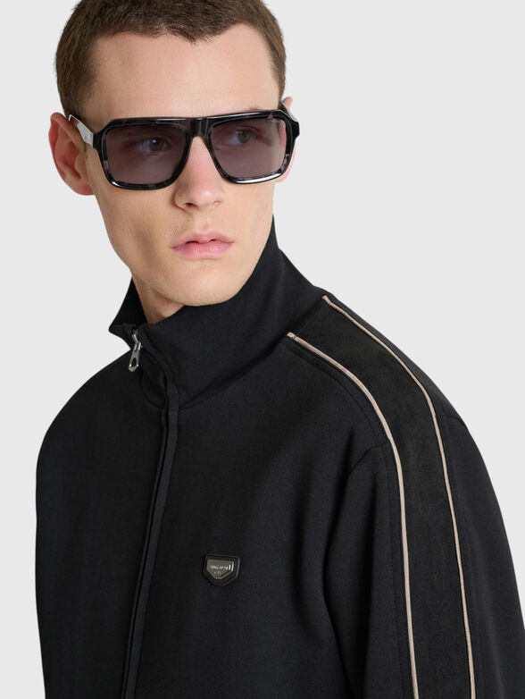 Black sweatshirt with logo - 4